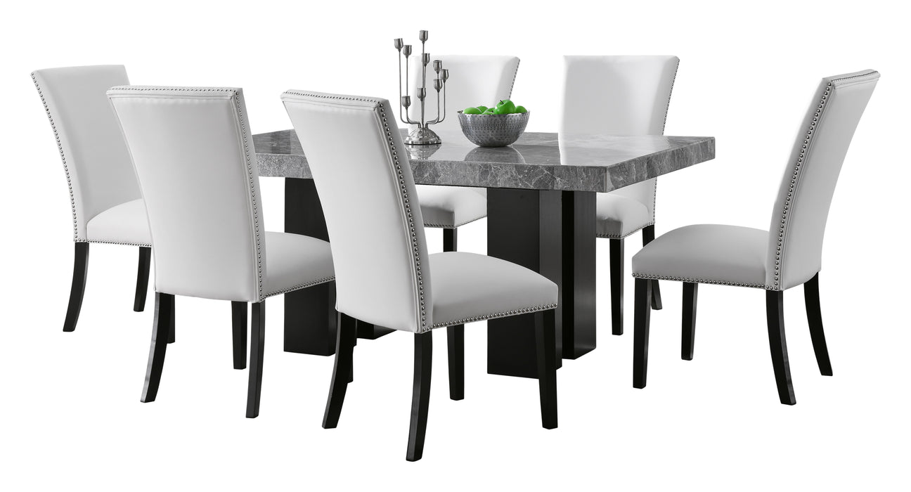 Camila - Rectangular Dining Set - Gray Top - JaxCo Furniture