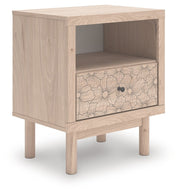 Arloster - Tan - One Drawer Night Stand - JaxCo Furniture