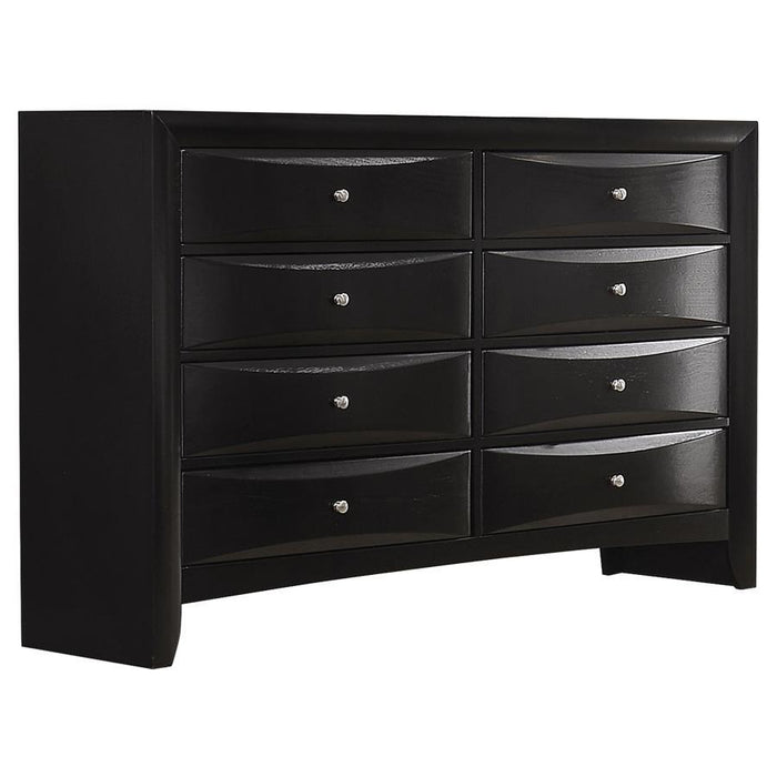 Briana - 8-Drawer Dresser - Black - JaxCo Furniture