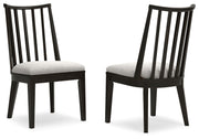 Galliden - Black - Dining Upholstered Side Chair (Set of 2) - JaxCo Furniture