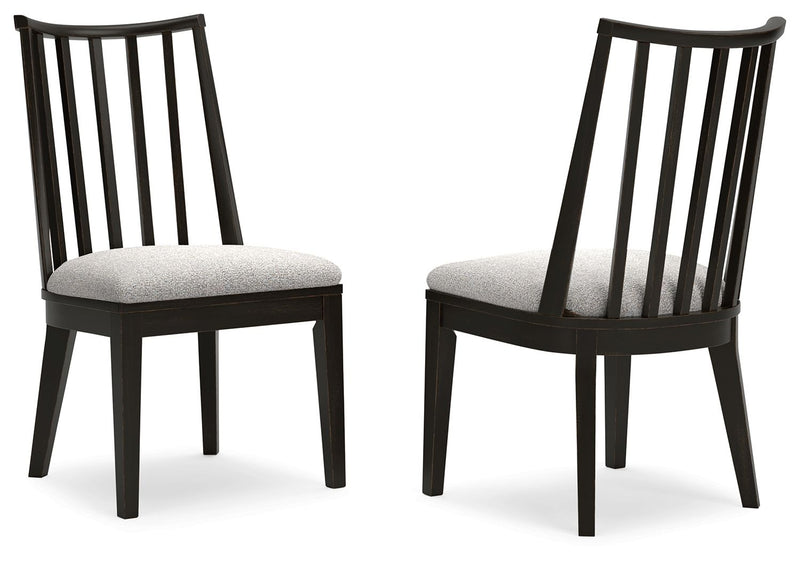 Galliden - Black - Dining Upholstered Side Chair (Set of 2) - JaxCo Furniture