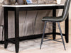 Toby - Marble Counter Dining Table - Rustic Espresso - JaxCo Furniture