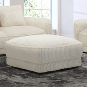 Utopia - Ottoman With Casters - Mega Ivory - JaxCo Furniture
