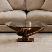 Archimedes - Aluminum Coffee Table - Brown - JaxCo Furniture