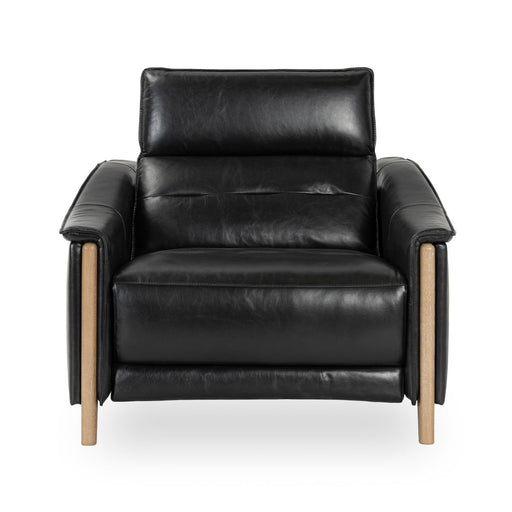 Cullman - Leather Power Recliner Accent Chair - Black - JaxCo Furniture