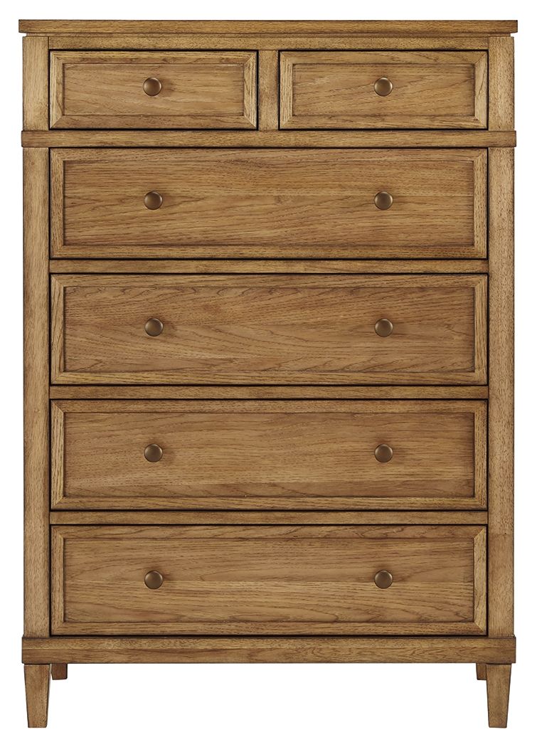 Sharlance - Brown - Six Drawer Chest - JaxCo Furniture