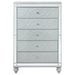 Gunnison - 5-Drawer Bedroom Chest - Silver Metallic - JaxCo Furniture