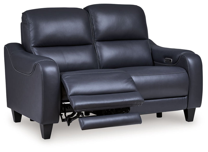 Mercomatic - Power Reclining Loveseat With Adj Headrest - JaxCo Furniture