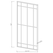 Annetta - Window Pane Floor Or Wall Mirror - Black - JaxCo Furniture