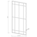 Annetta - Window Pane Floor Or Wall Mirror - Black - JaxCo Furniture