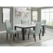 Francesca - 5 Piece Rectangular Dining Set Table & Four Chairs - Gray - JaxCo Furniture