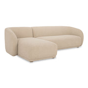 Faye - Left Sectional - Beige - JaxCo Furniture
