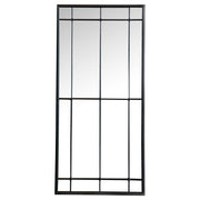 Annetta - Window Pane Floor Or Wall Mirror - Black - JaxCo Furniture