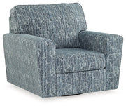 Aterburm - Twilight - Swivel Accent Chair - JaxCo Furniture