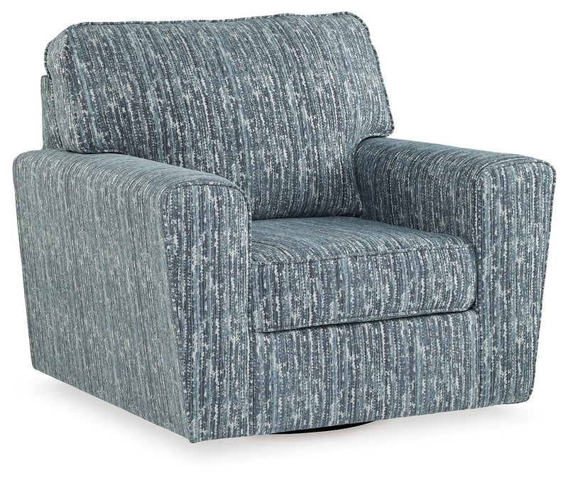Aterburm - Twilight - Swivel Accent Chair - JaxCo Furniture