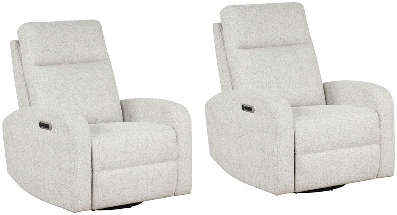 Thriller - Power Swivel Glider Recliner (Set of 2) - JaxCo Furniture