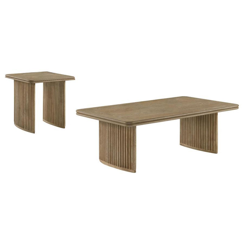 Adina - Wood Coffee Table Set - JaxCo Furniture