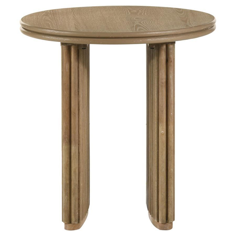 Adina - Round Wood Table - JaxCo Furniture