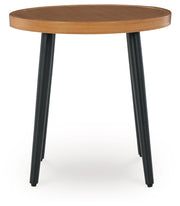 Horizon Hall - Two-tone Brown - Round End Table - JaxCo Furniture