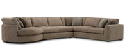 The Bump - 4 Piece Modular Sectional - Alistair Fossil - JaxCo Furniture