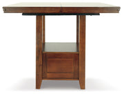 Ralene - Medium Brown - Rectangular Dining Room Counter Extension Table - JaxCo Furniture