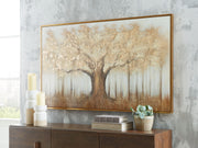 Dalewick - Brown / Gray / Gold Finish - Wall Art - JaxCo Furniture
