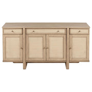 Kailani - 4-Door Cane Sideboard Buffet Cabinet - Beige Oak - JaxCo Furniture