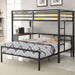 Fisher - Twin Over Twin Workstation Loft Bed Set - Gunmetal - JaxCo Furniture