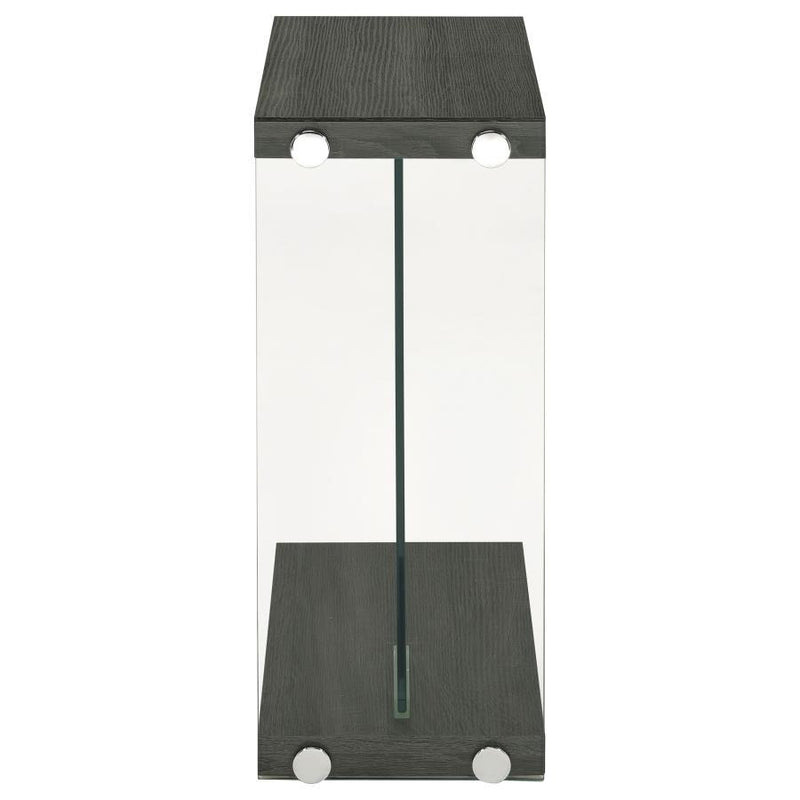 Colby - Engineered Wood C-Shaped Side Table - Weathered Gray - JaxCo Furniture
