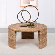 Artina - Woven Rattan Round Table - JaxCo Furniture