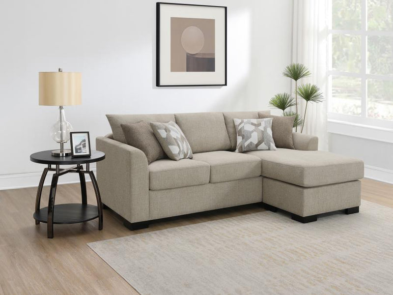 Storey - Upholstered Sleeper Sectional Chaise Sofa - JaxCo Furniture