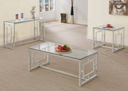 Merced - Glass Top Metal Table - JaxCo Furniture