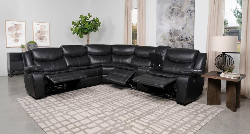 Sycamore - Upholstered Power Reclining Sectional Sofa - JaxCo Furniture