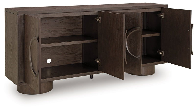 Veeda - Dark Brown - Accent Cabinet - JaxCo Furniture