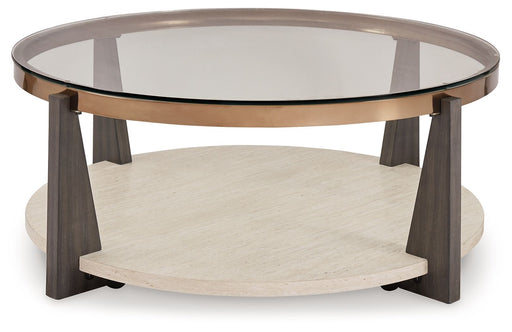 Frazwa - Multi - Round Cocktail Table - JaxCo Furniture