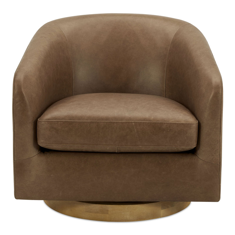 Oscy - Swivel Chair - Tan - JaxCo Furniture