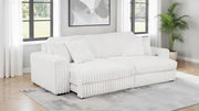 Jacana - Corduroy Upholstered Dual Power Chaise Sofa - JaxCo Furniture