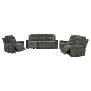 Kennett - Chenille Power Reclining Sofa Set - JaxCo Furniture