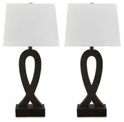 Markellton - Black - Poly Table Lamp (Set of 2) - JaxCo Furniture