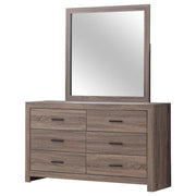 Brantford - 6-Drawer Dresser With Mirror - JaxCo Furniture