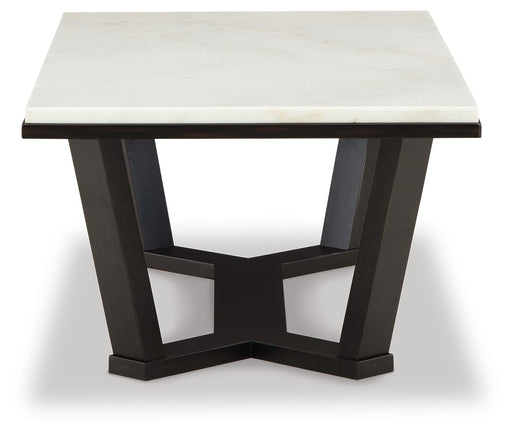 Fostead - White / Espresso - Rectangular Cocktail Table - JaxCo Furniture
