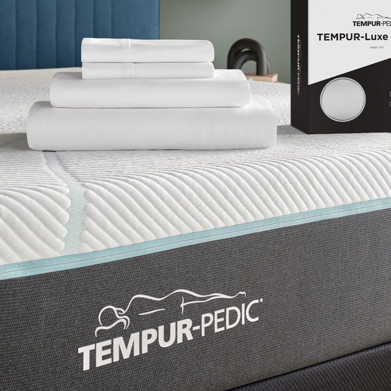Linens - Tempur Luxe Egyptian Cotton Sheet Set - White - JaxCo Furniture