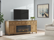 Sharlance - 81" TV Stand With Electric Fireplace - JaxCo Furniture