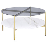 Jonelle - Round Glass Top Table - JaxCo Furniture