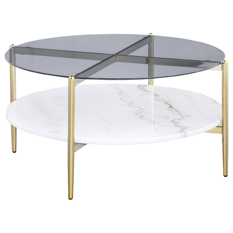 Jonelle - Round Glass Top Table - JaxCo Furniture