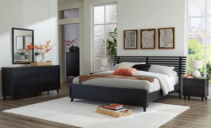 Danziar - Slat Panel Bedroom Set - JaxCo Furniture