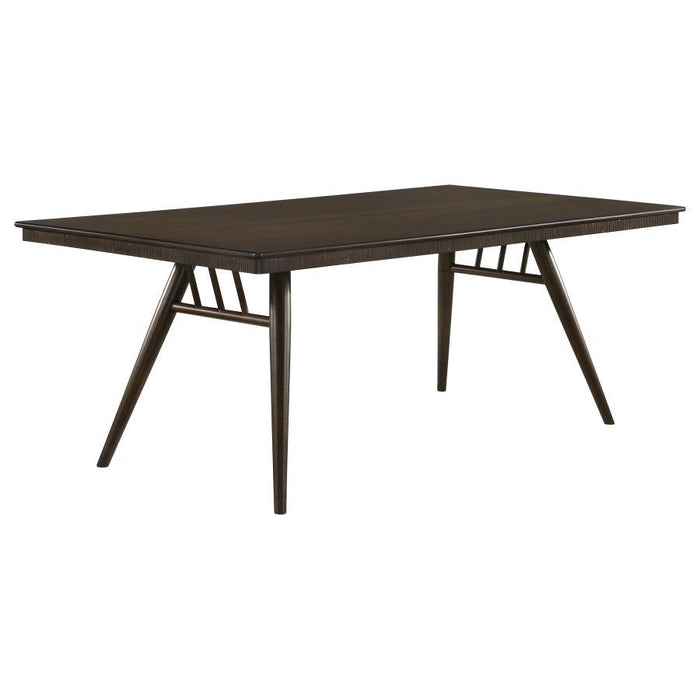 Wes - Rectangular Wood Dining Table - Dark Walnut - JaxCo Furniture