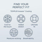 Linens - Tempur Breeze Cooling Sheet Set - Sleepy Blue - JaxCo Furniture