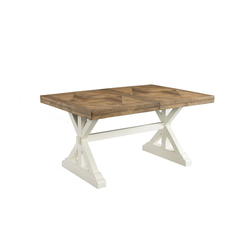 Park Creek - Rectangle Standard Height Dining Table - Cottage White Finish - JaxCo Furniture