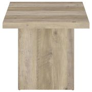 Devar - Square Engineered Wood End Table - Distressed Pine - JaxCo Furniture